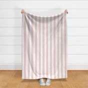 Cabana Stripes - 2 inch stripe - blush pink nd cream
