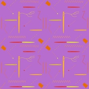 electric sewing (purple _ orange)