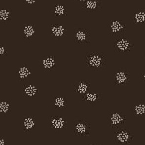 Pollen Polka Dots in Dark Walnut