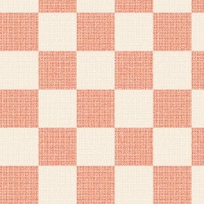 Apricot Cream Check ⌘ Warm Checks Checkerboard