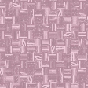Grungy Line Art: Deep Cameo-Pink Boxed Lines Atop a Blush-Pink Background