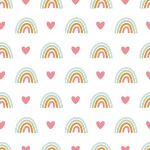 small rainbows / with hearts
