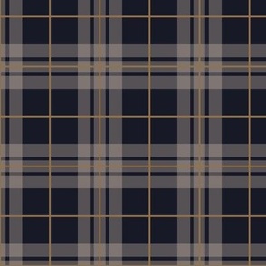 Dark Plaid - Blue - Medium