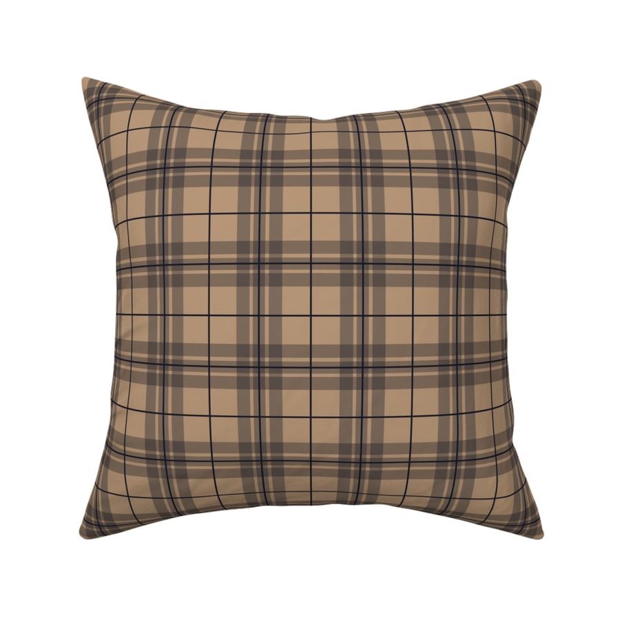 Dark Plaid - Tan - Medium