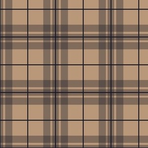 Dark Plaid - Tan - Medium