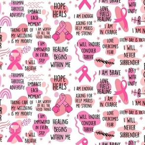 Smaller Daily Affirmations for Breast Cancer Warrior Positive Messages of Strength
