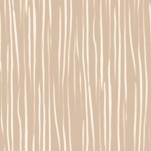 Warm minimalist coastal stripe - Medium