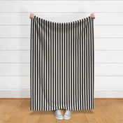 Black & Ivory Vertical Stripes (medium scale)