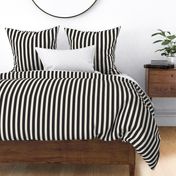 Black & Ivory Vertical Stripes (medium scale)