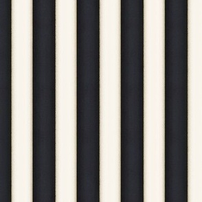 Black & Ivory Vertical Stripes (medium scale)