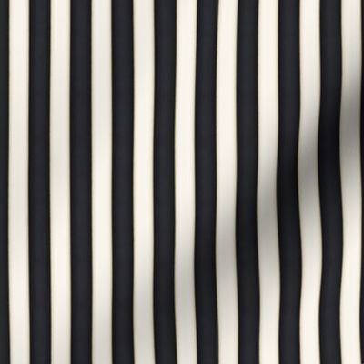Black & Ivory Vertical Stripes (small scale)
