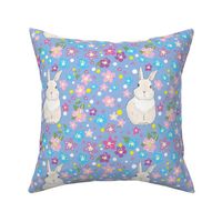 Whimsical Bunny Floral 