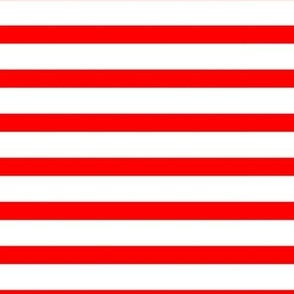  12 x 12 Red, white stripe 