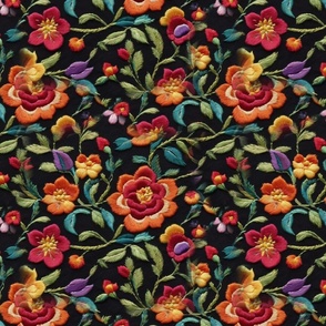  Floral Faux Embroidery Meets Digital Precision  medium
