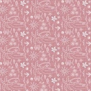 Rose pink surf design { micro} rotated