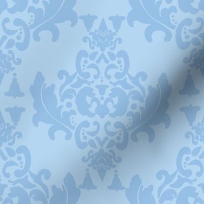 Delicious Damask in Light Blue