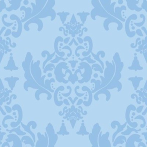 Delicious Damask in Light Blue