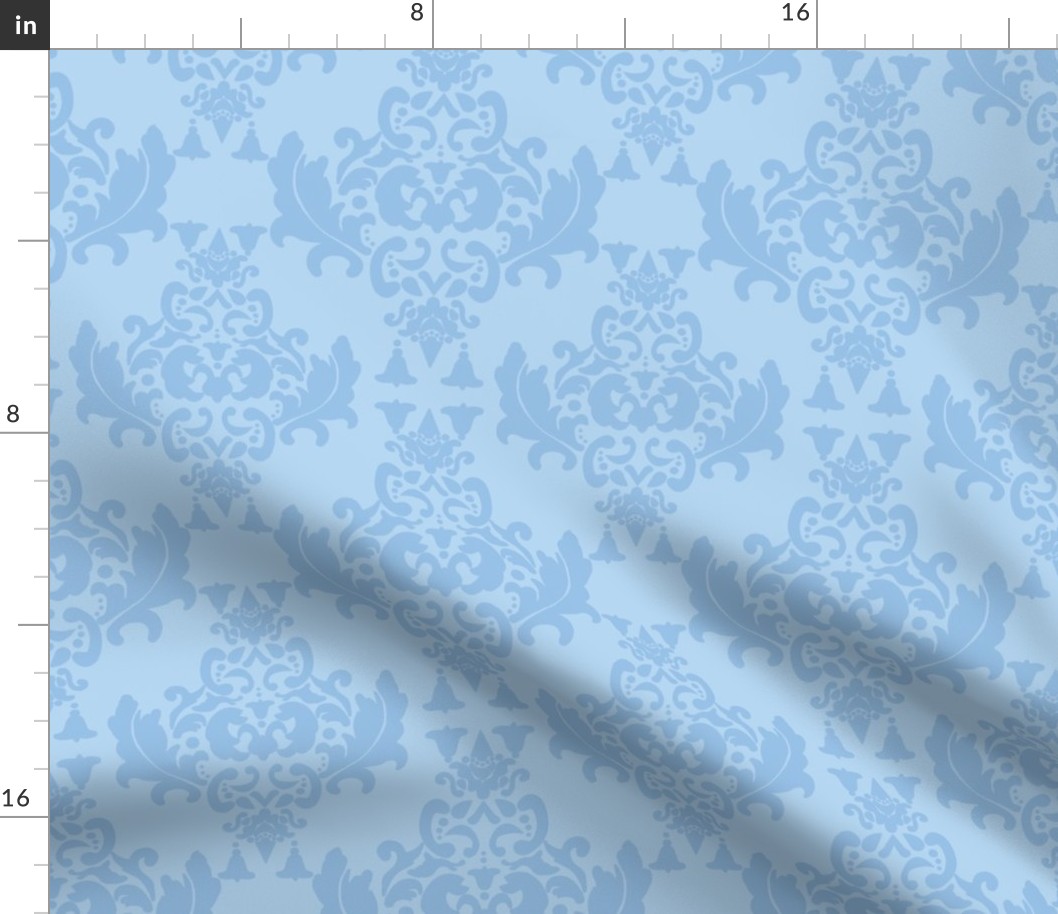 Delicious Damask in Light Blue