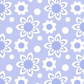 Periwinkle Mod Flowers