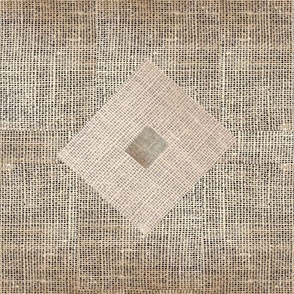 Patchwork Hessian Two Tone