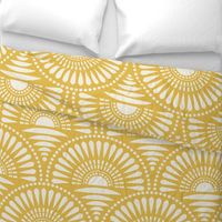 bold minimalism sunset - monochrome mustard yellow (large)