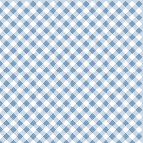 (S) diagonal gingham in blue Small scale