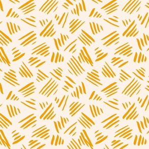 Abstract stripe marks –  gold and cream            // Small scale
