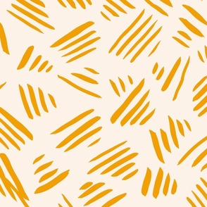 Abstract stripe marks –  gold and cream            // Big scale