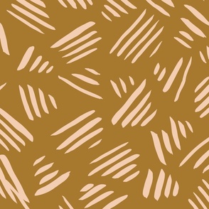 Abstract stripe marks –  pastel pink and dark brown            // Big scale