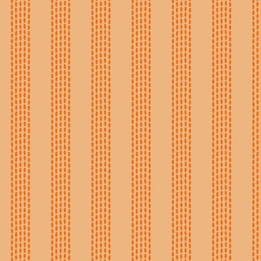 Dotted wide stripes –  orange and pastel orange         // Small  scale