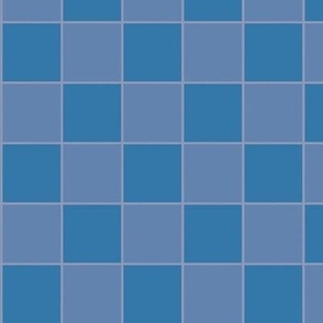 Minimalist blue checkerboard
