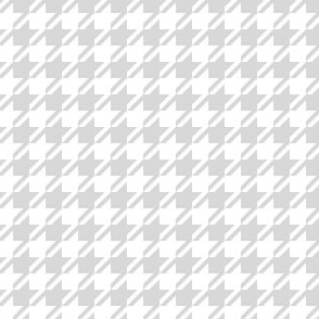 TINY Modern Neutral Pastel Grey and White Timeless Abstract Geometric Houndstooth 