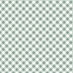 (S) diagonal gingham in green Small scale