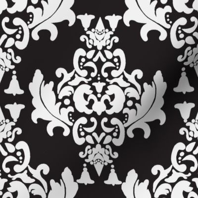 Delicious Damask in Black and White