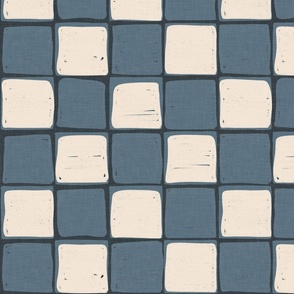 Square blocks in dark Blue-big