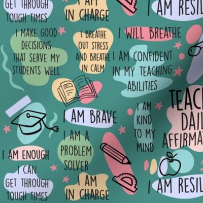 Bigger Daily Affirmations for Teachers Positive Messages of Strength