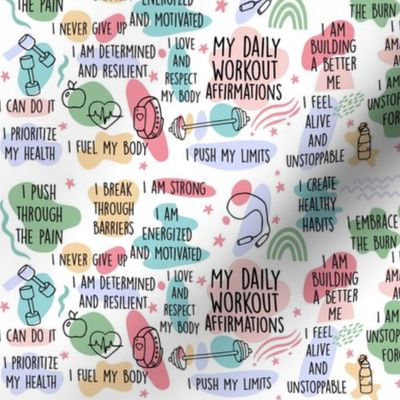 Smaller Daily Workout Affirmations Positive Messages of Strength