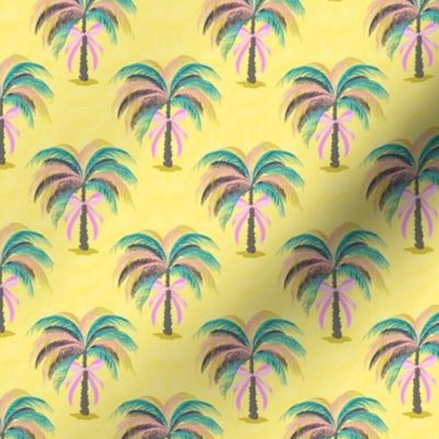 colorful palms with pink ribbons | tiny