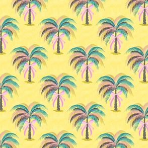 colorful palms with pink ribbons | medium