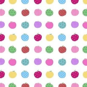 (S) Patterned Apples Pinks, lilacs, back to school, girls