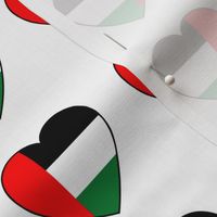 United Arab Emirates flag hearts