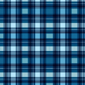 Classic Navy Plaid - Timeless Tartan Pattern