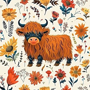 Calf on Floral 5