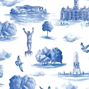 Philly Blue Toile 