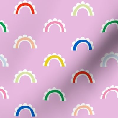 Scalloped Rainbows (Pink)