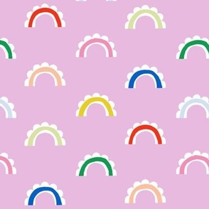 Scalloped Rainbows (Pink)