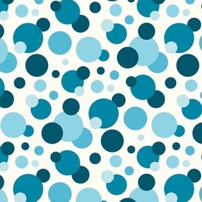 3105 D - bubbles / splashes texture, blue