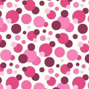 3105 E - bubbles / splashes texture, pink