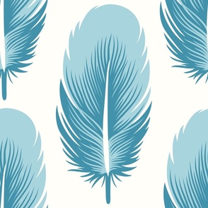 3106 A Large - blue feathers