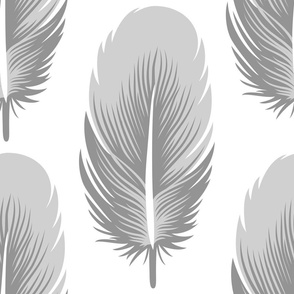 3106 C  Large - grey feathers